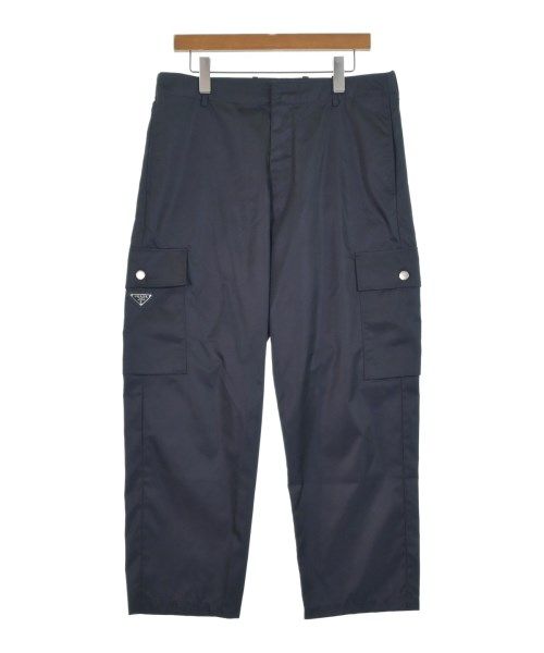 値下げ不可　プラダロゴ トラウザー ネイビーM PRADA（プラダ）スラックス 紺 サイズ:46(M位) メンズ