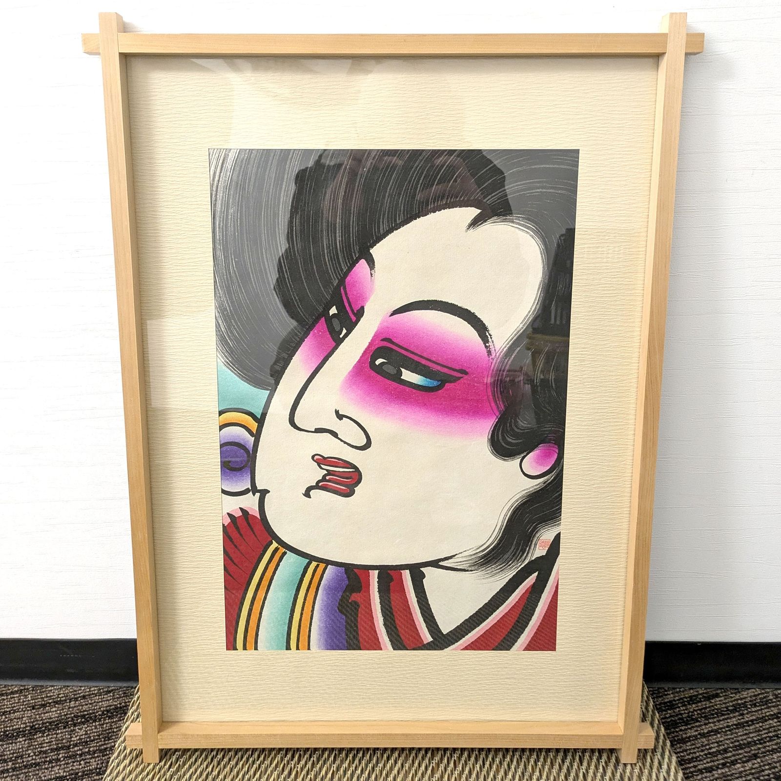 酒呑童子(津軽凧絵 肉筆)｜絵画