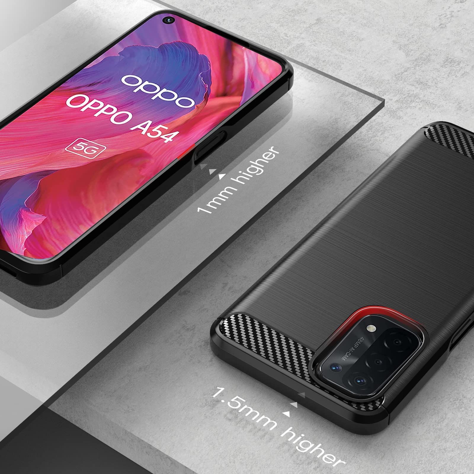 新品 【UNEED】OPPO A54 5G 用の スマホケース au OPG02 用の ケース 