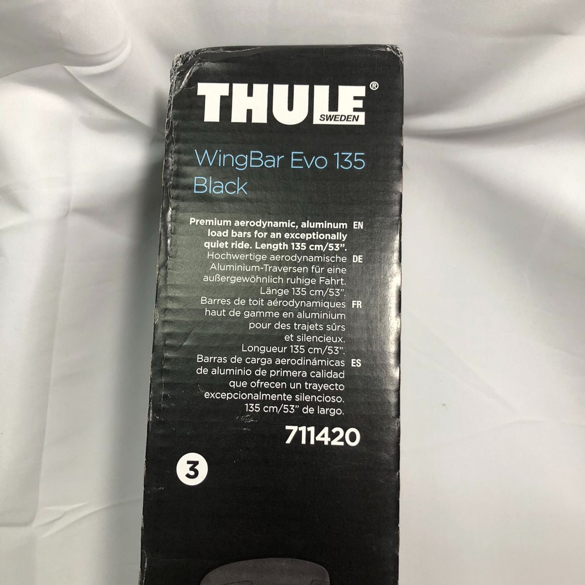 新古品・未使用品】Thule WingBar Evo 135 7114B ウイングバーエヴォ ブラック 135cm TH7114B - メルカリ