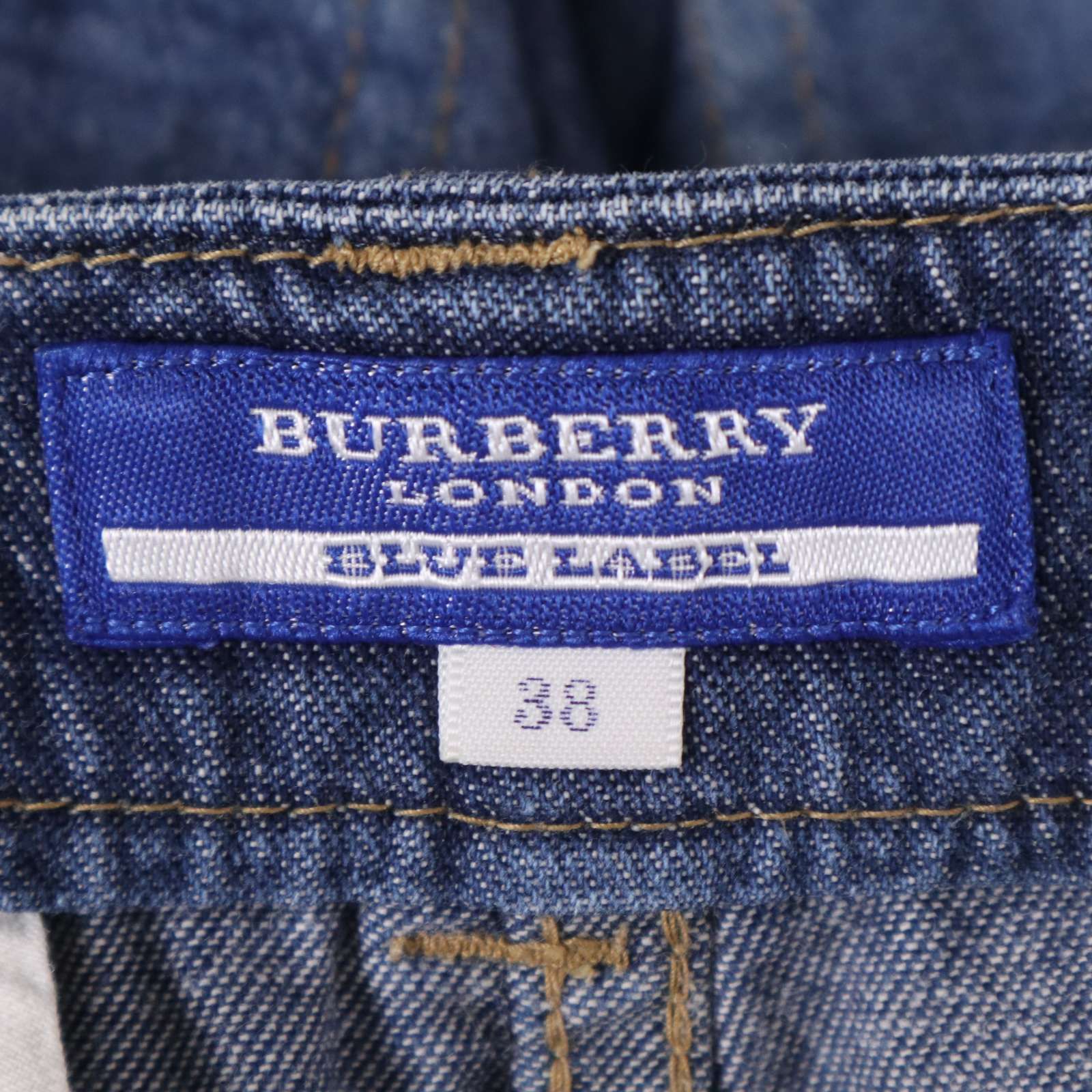 バーバリーブルーレーベル デニム ノバチェック サロペット 38 極美品 バーバリー ブルーレーベル BURBERRY デニムサロペット