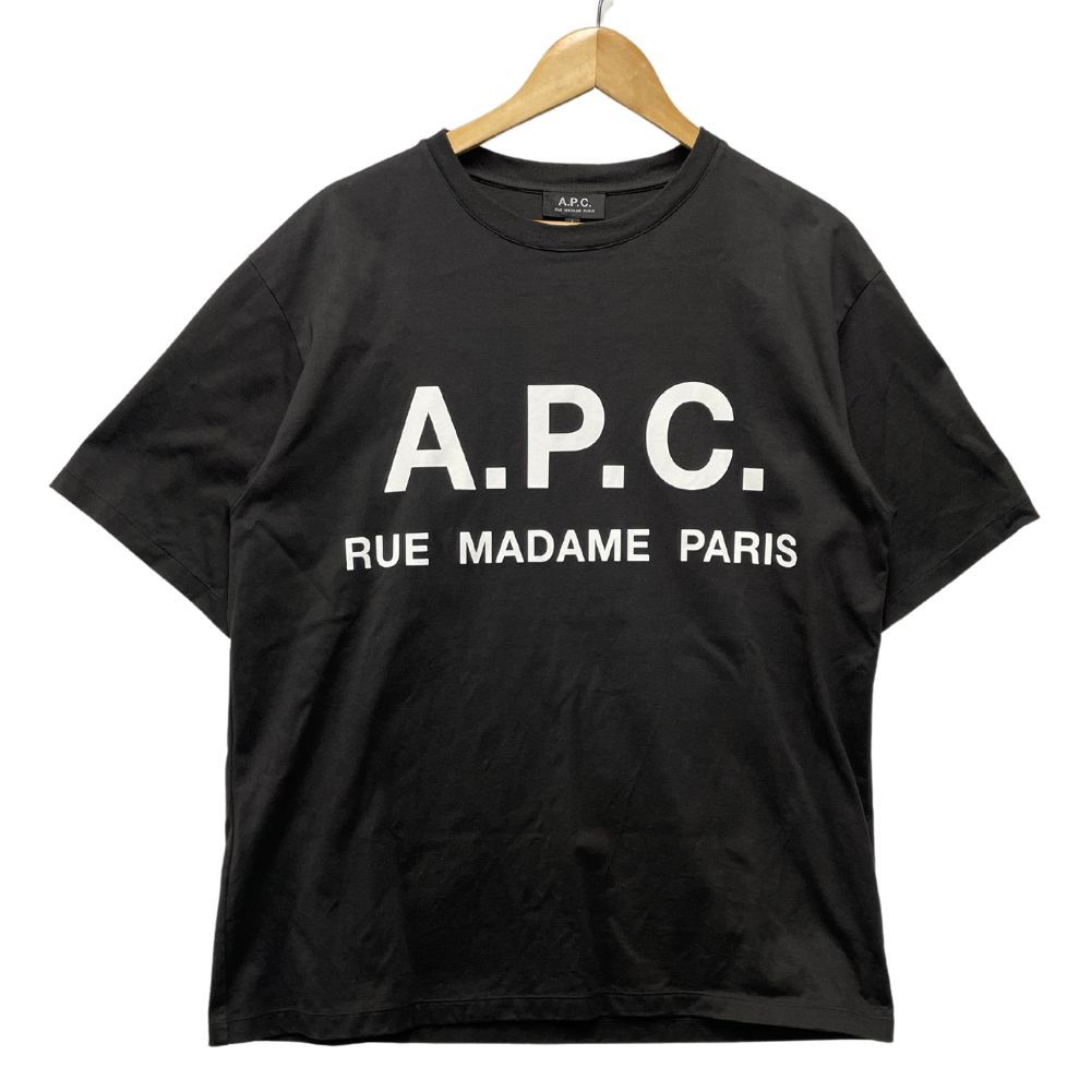 A.P.C. アーペーセー エディフィス 別注 オーバーサイズ ロゴプリント 半袖Ｔシャツ グレー サイズL 正規品 / B5922 - メルカリ