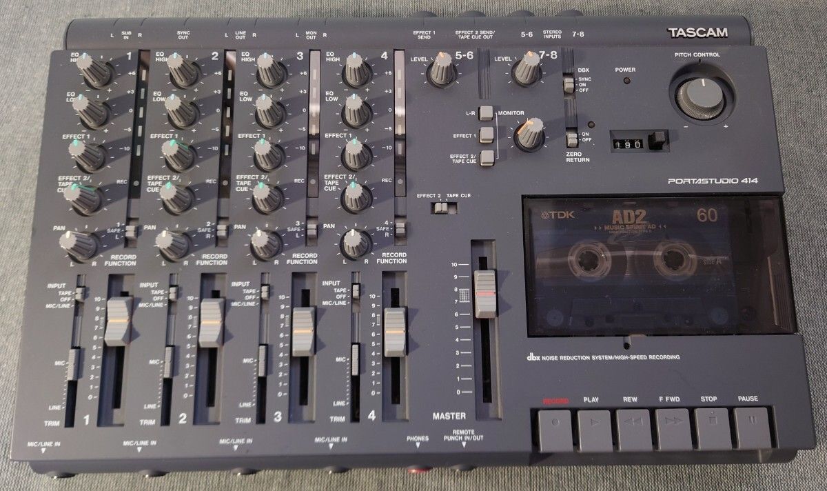 TASCAM タスカム 414 PORTASTUDIO アダプター 説明書付き - メルカリ