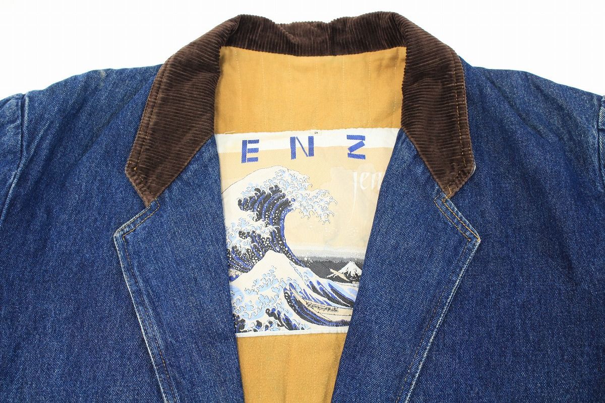 KENZO JEANS ケンゾージーンズ デニム カバーオール ジャケット 北斎