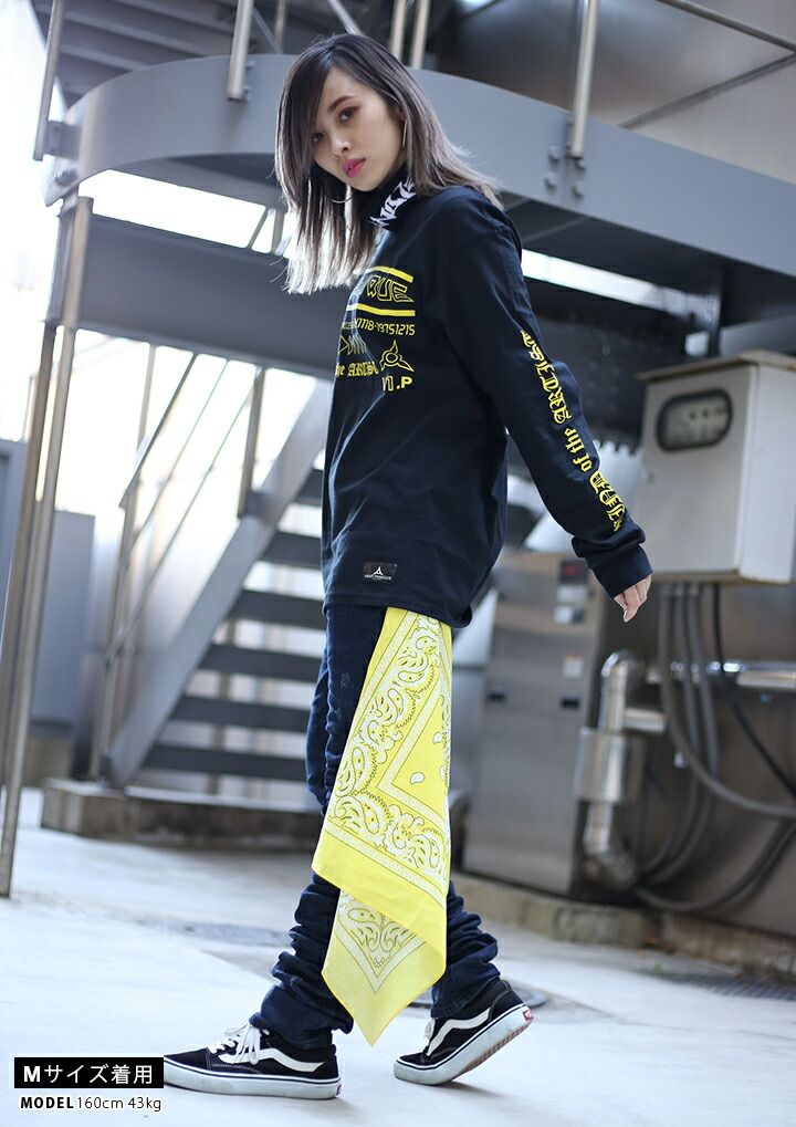 NO1Z バンダナ 大判 メンズ レディース 黄色 大きいサイズ クラブ