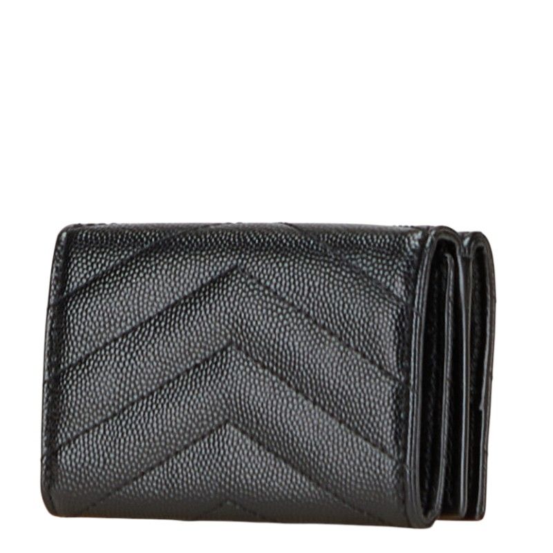 サンローラン YSLロゴ オリガミタイニー ブラック レザー レディース SAINT LAURENT 214-30893