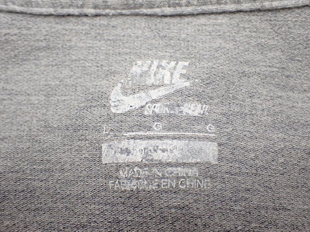 NIKE ナイキ グランドスラム ポロシャツ 535470 L グレー 中古B 【送料無料】 A-8229