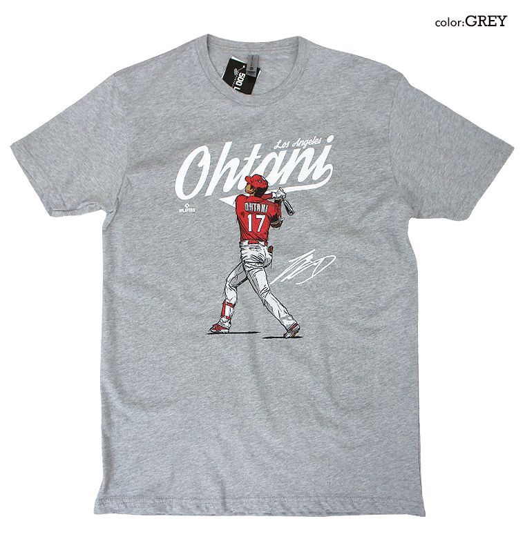 500 LEVEL 大谷翔平クルーネック半袖Tシャツ MLBPLAYERS MLB公認 500 LEVEL 大谷翔平クルーネック半袖Tシャツ MLBPLAYERS MLB公認