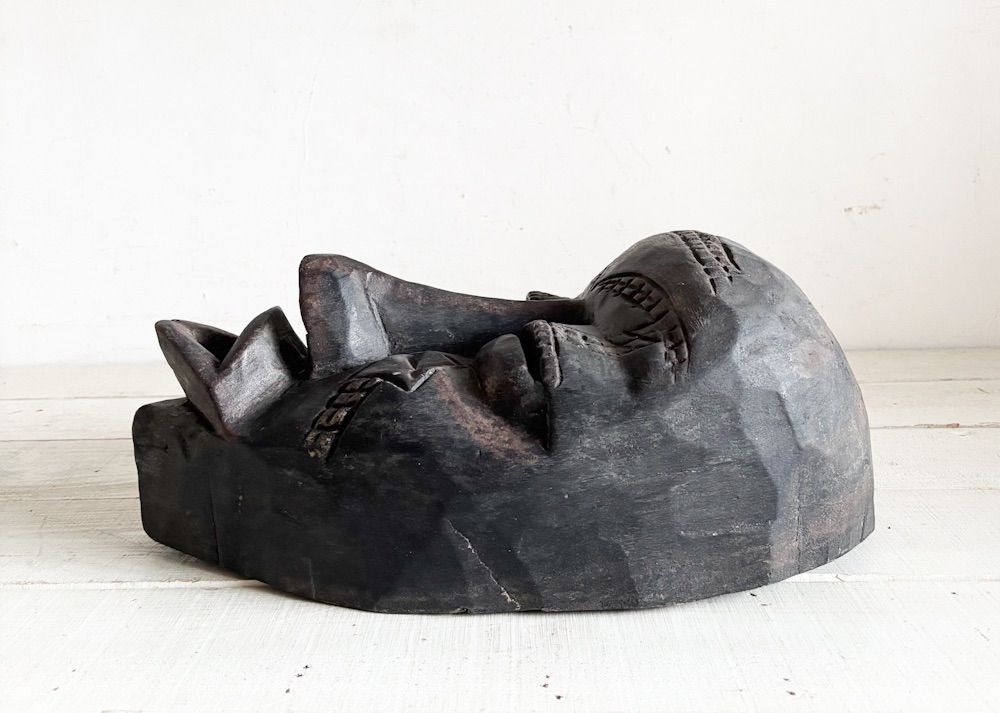 アフリカンマスク木製面