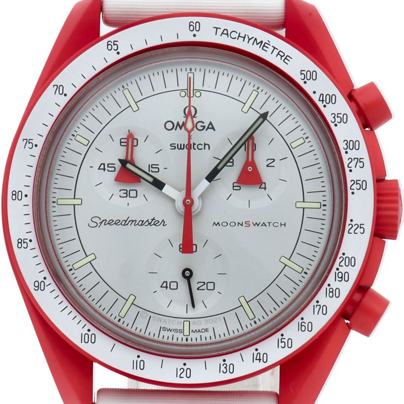 スウォッチ オメガ バイオセラミック ムーンスウォッチ ミッショントゥーマーズ 箱 保証書 バイオセ