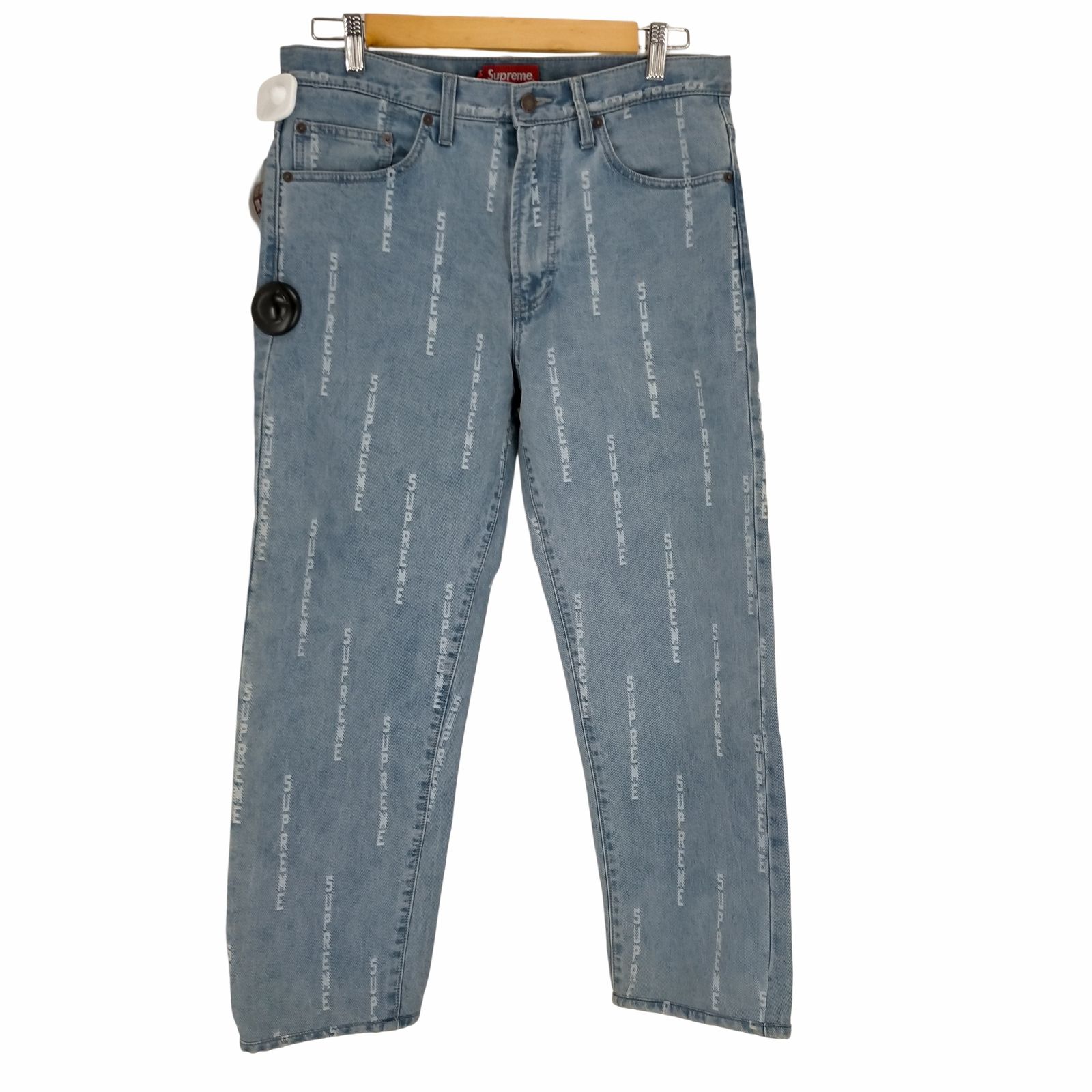 シュプリーム Supreme 20AW Logo Stripe Jacquard RegularJean メンズ 