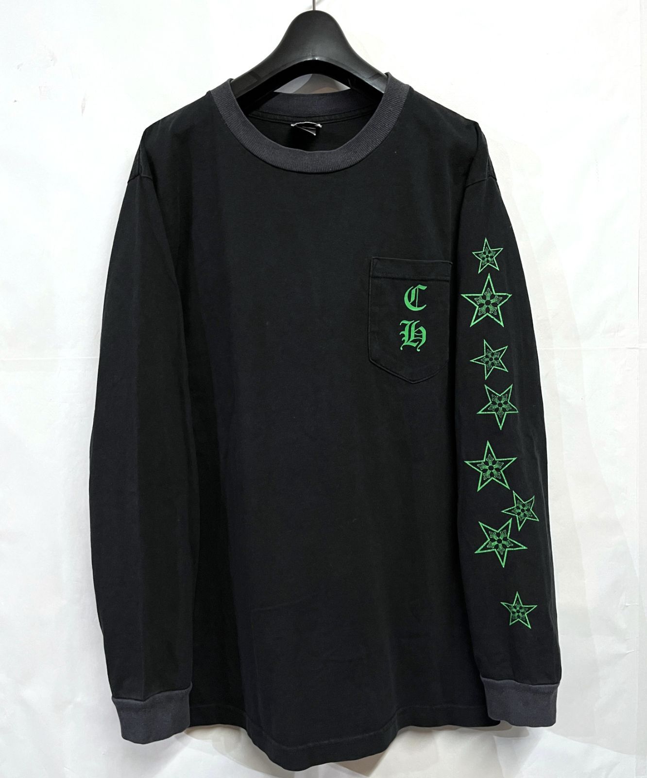 90s ヴィンテージ CHROME HEARTS｜クロムハーツ ホースシュー ポケット ロングスリーブ Tシャツ ロンT