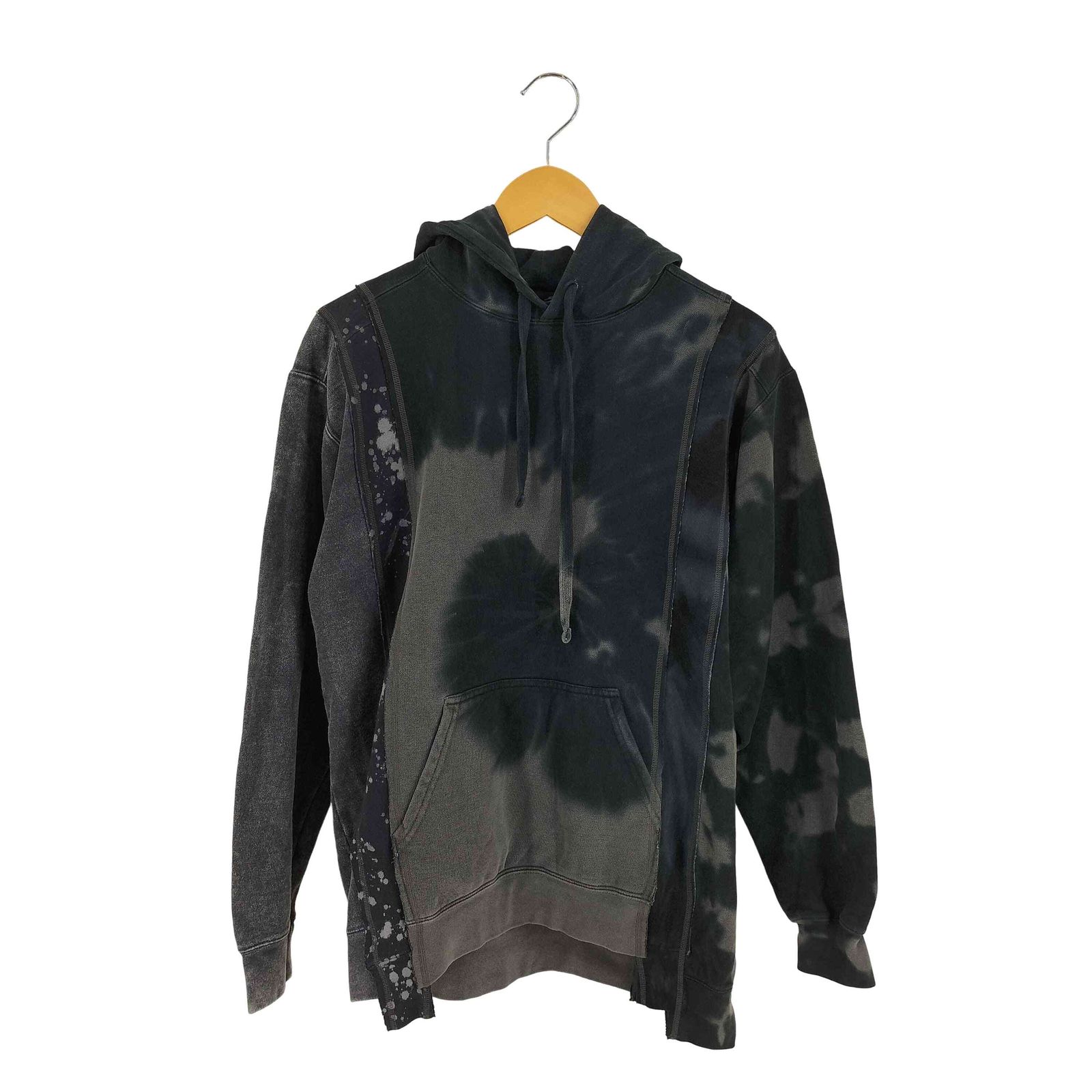 Rebuild by Needles 5 Cuts Hoody 再構築 パーカー Needles Rebuild by Needles 5 Cut Hoodie Black & White