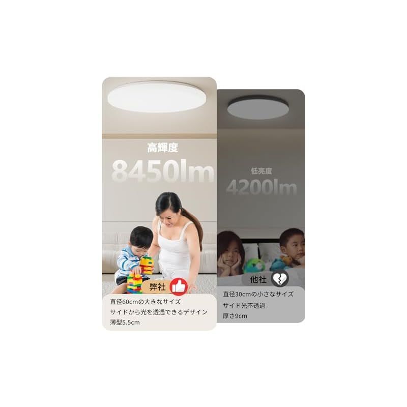 Coizabera LED シーリングライト 18畳 65W 8450lm 調光 NEXPOTALLINN_EU