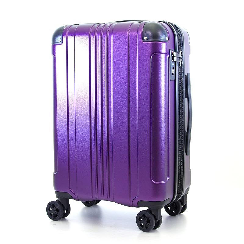 シフレ スーツケース サンセットパープル クロスクルーズ 抗菌 拡張機能付 機内持込可 XCR2247-S 機内持ち込み可 34L 3.4kg ｻﾝｾｯﾄﾊﾟｰﾌﾟﾙ