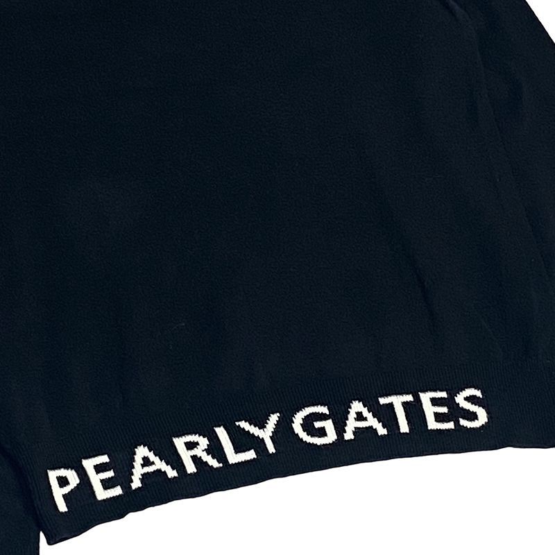 PEARLY GATES パーリーゲイツ タートルネック ニットセーター ネイビー