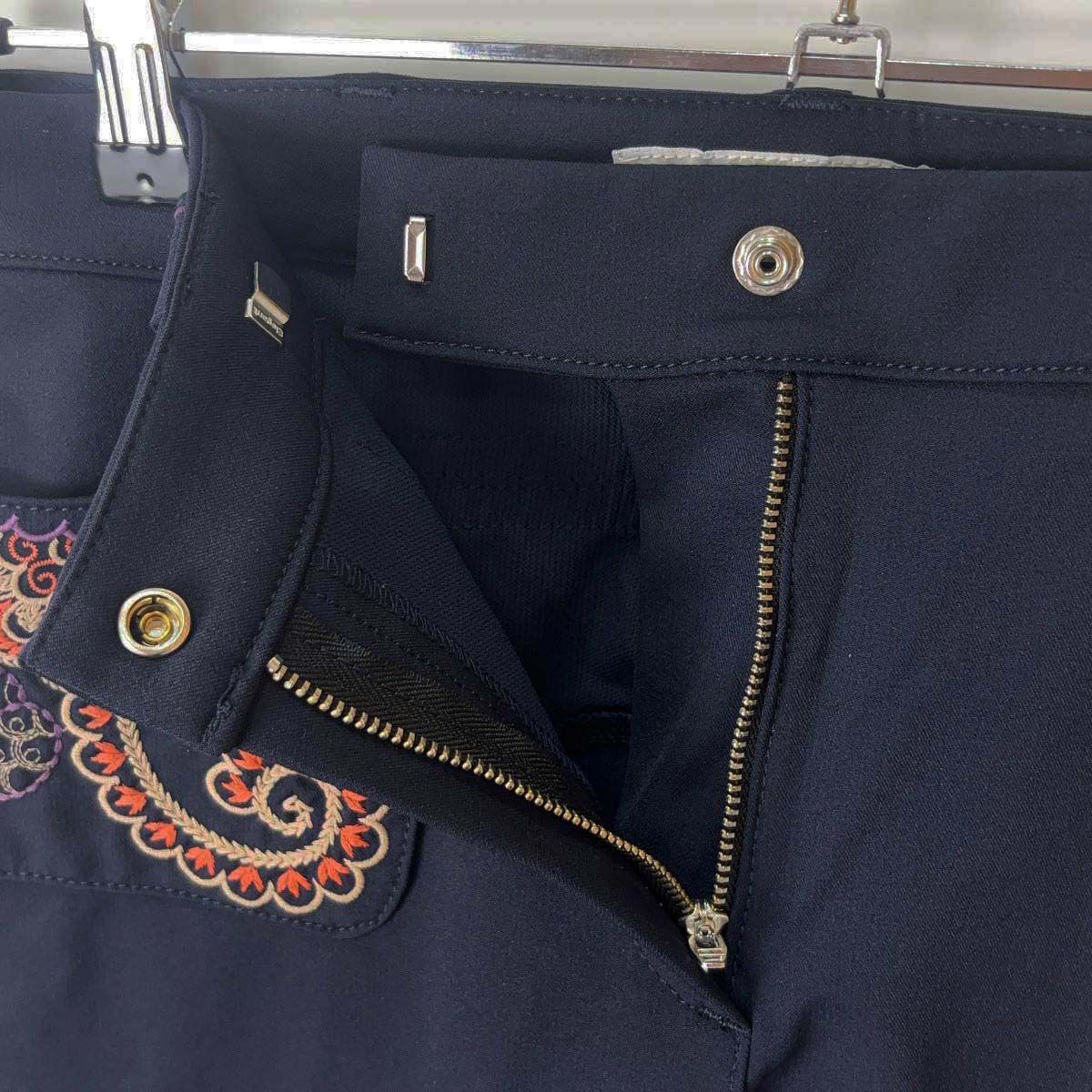 【中古・未使用品】アカデミアイタリアーナ Accademia Italiana キュロット EMPIRE パワーグリップ 44(IT) NAVY ネイビー レディース 乗馬パンツ 競技用ズボン 馬術 未使用】アカデミアイタリアーナ Accademia Italiana キュロット