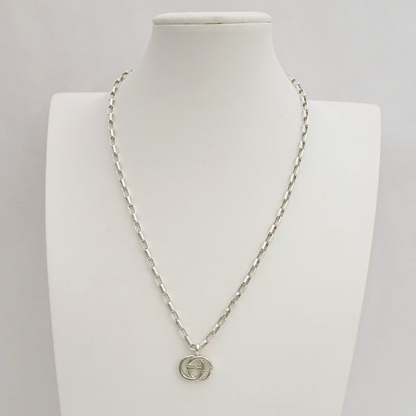 GUCCI / グッチ ◇インターロッキングG ダブルG ネックレス SILVER 925  