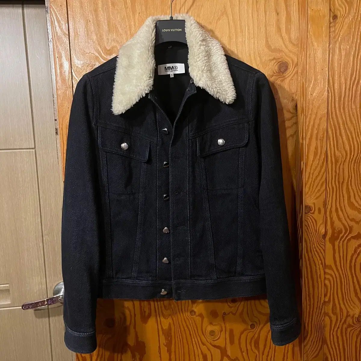 マーティンス メゾン Maison Margiela メゾンマルジェラ MM6 ファー デニム ブルー ジャケット