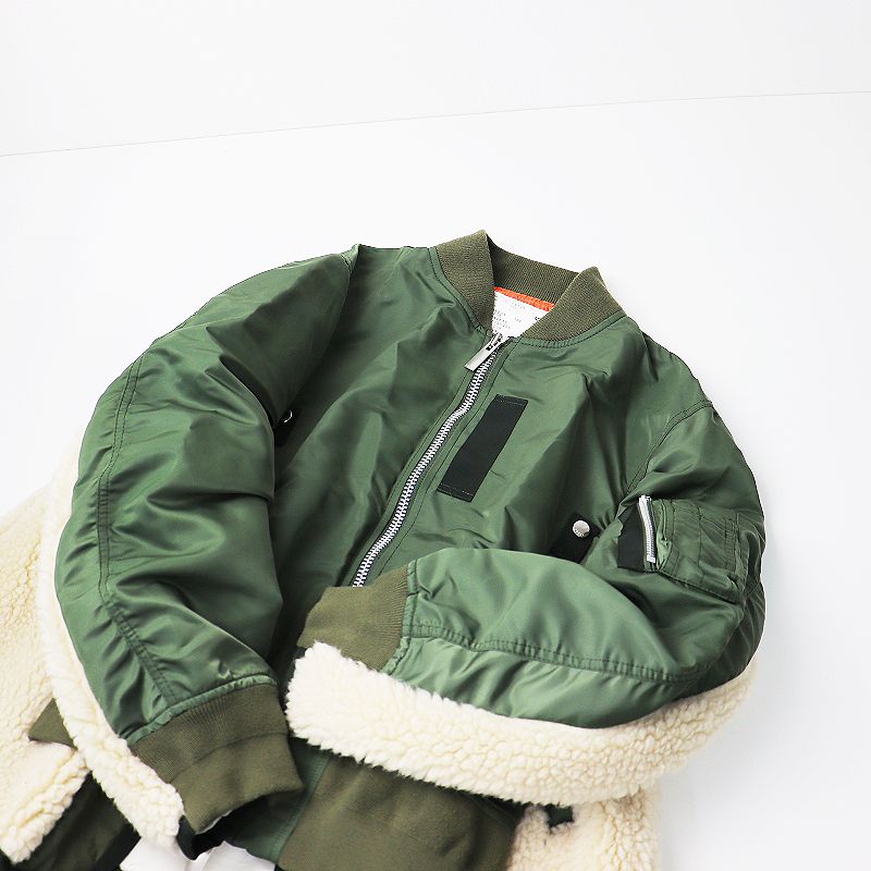 定価12.6万 2021AW sacai サカイ 21-05745 Nylon Twill Mix Blouson ...