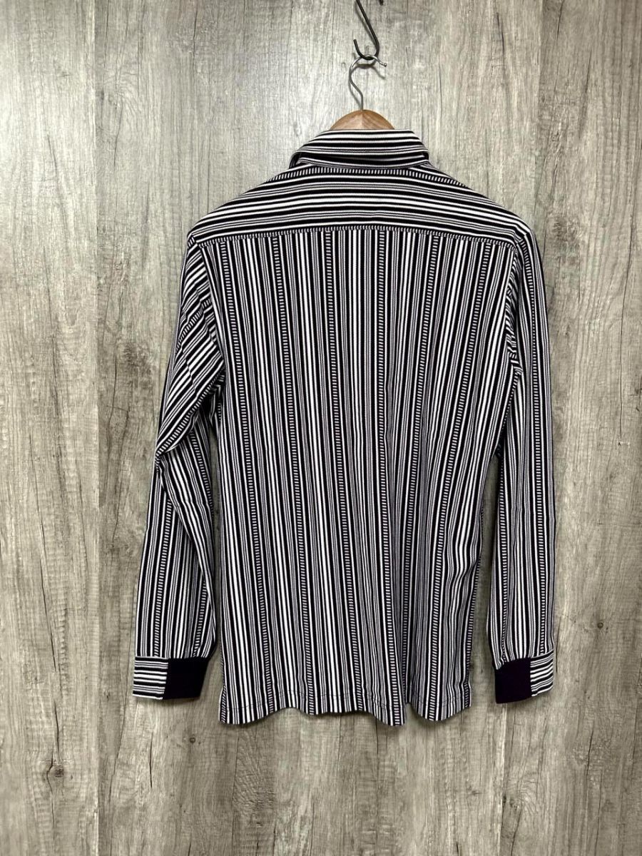マンシング　ストライプポロシャツ M マンシングウェア Munsingwear 吸汗速乾 バイアスストライプ裾
