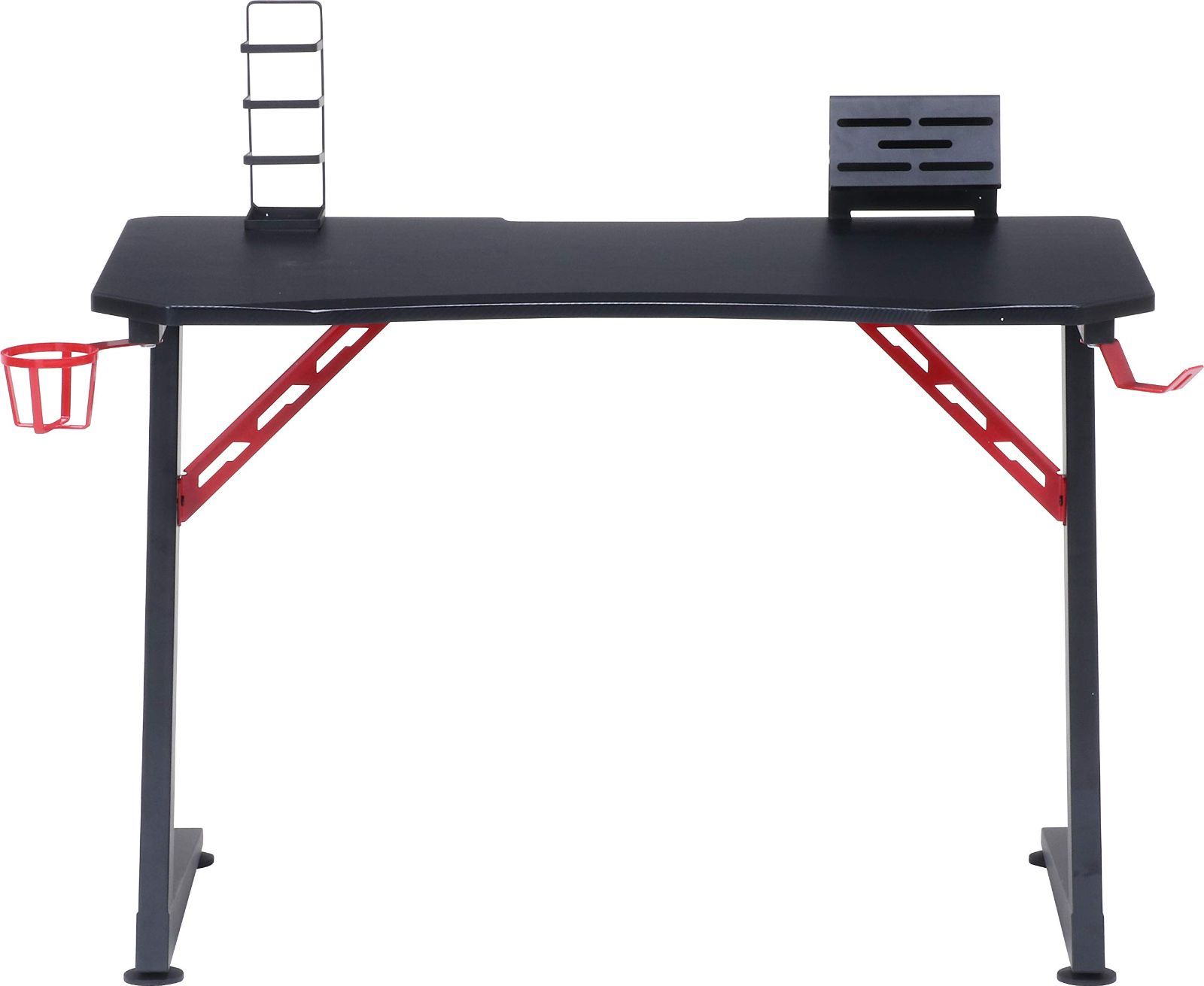まっこ 出品 不二貿易 18572 ゲーミングデスク レイズ レッド メーカー直送