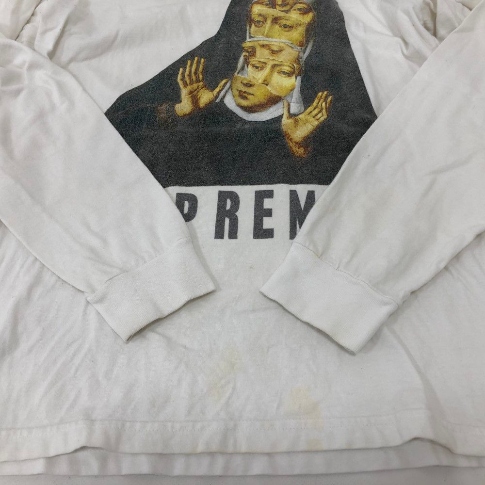 17ss Supreme Nun L/S Tee White MEDIUM ロングTシャツ 長袖 白 M