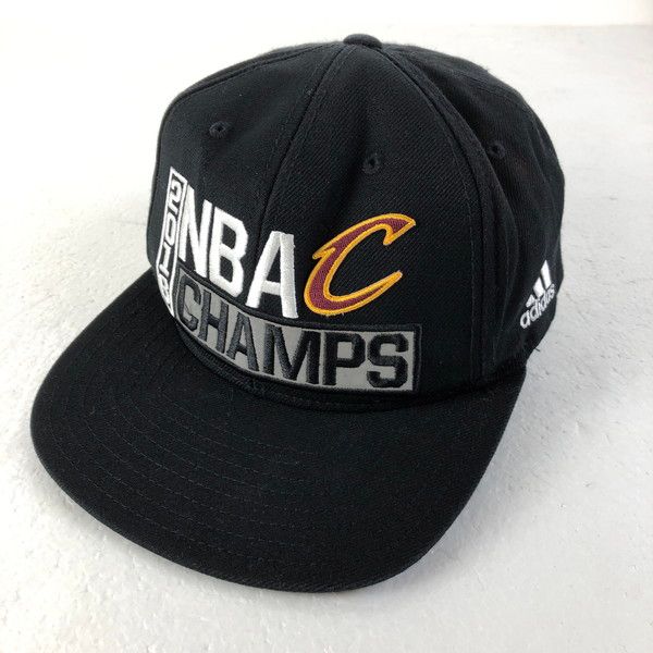 【古着】 adidas アディダス キャップ NBA CHAMPS 2018 クリーブランド・キャバリアーズ ブラック系 【中古】 n060038