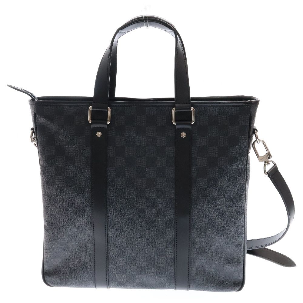 LOUIS VUITTON◇タダオ_ダミエ・グラフィット/PVC/BLK PDJ_ダミエグラ