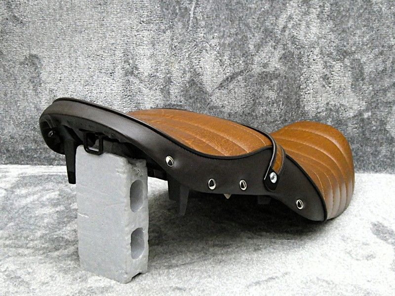 茶ツートン タックロールシート|ブラウン