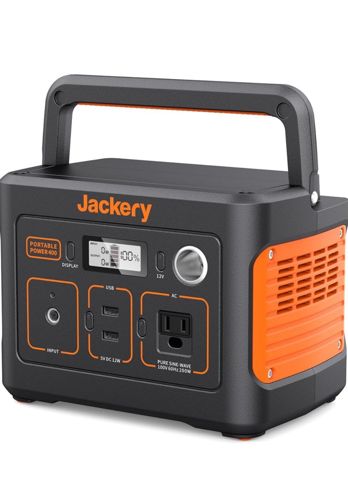 Jackery ポータブル電源 400 大容量 400Wh 家庭用 バックアップ電源 節電 停電対策 PSE認証済 純正弦波 AC 200W 瞬間最大400W