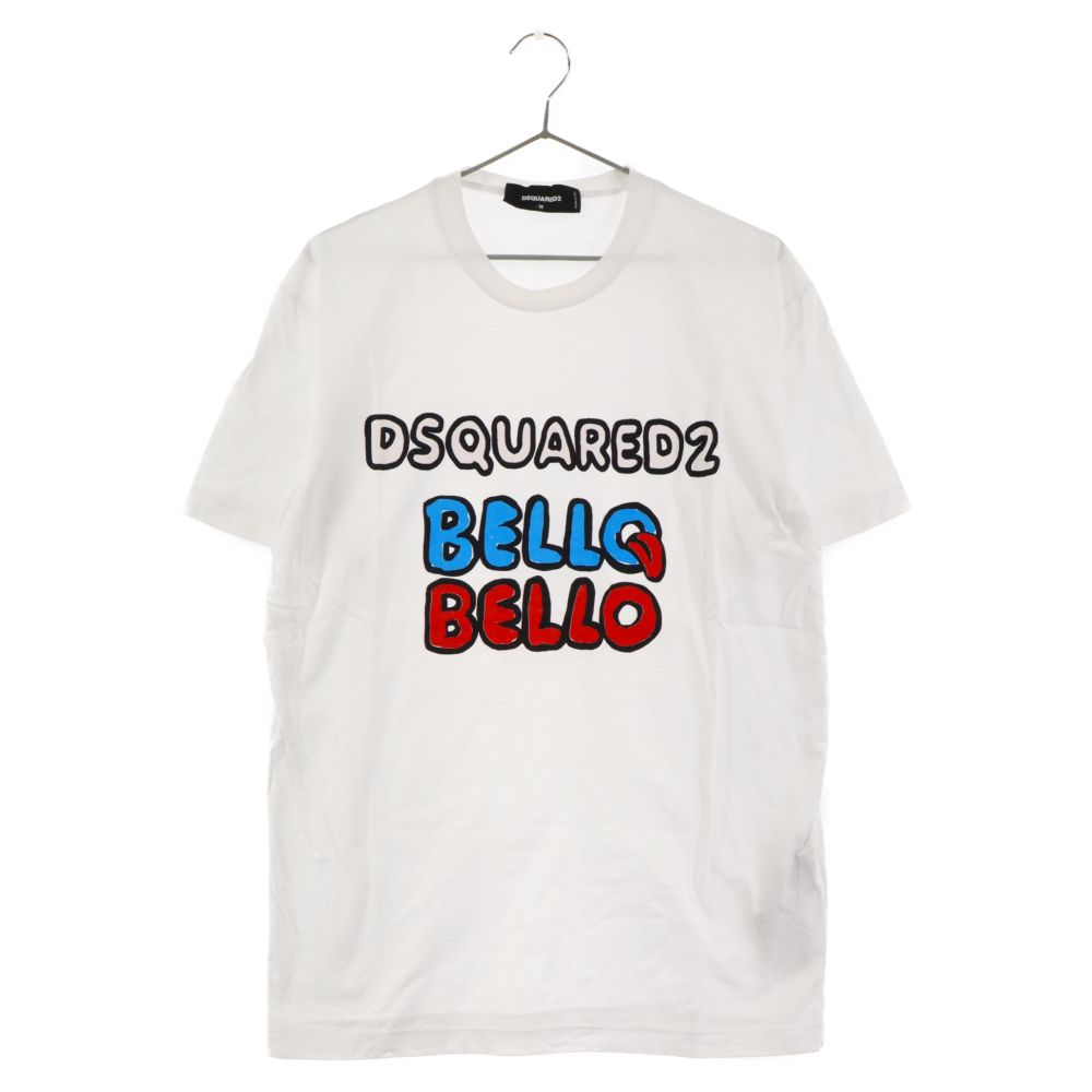 【D SQUARED2】Bello Bello クール ロゴ 半袖 Tシャツ Dsquared2 - D2 BELLO BELLO COOL T-SHIRT（ブラック） ロゴ