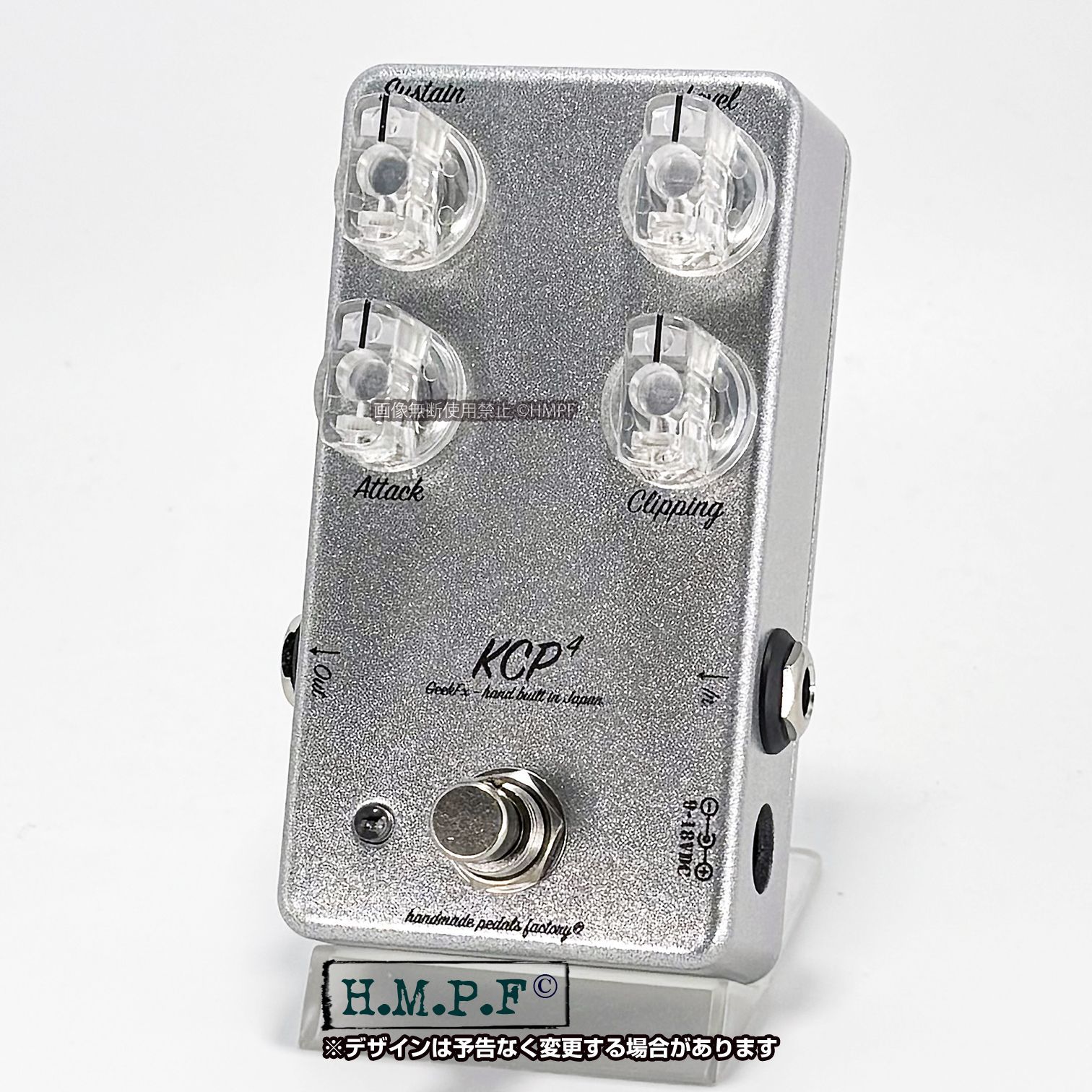 【KCP4】自作Keeley Compressor C4/メタシルバー/直接印刷 匿名配送・送料無料】□KCP4□ハンドメイドKeeley Compressor C4