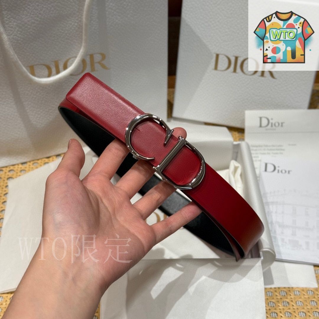 今日特価】Dior ディオール ダブルフェイスベルト-1 - メルカリ