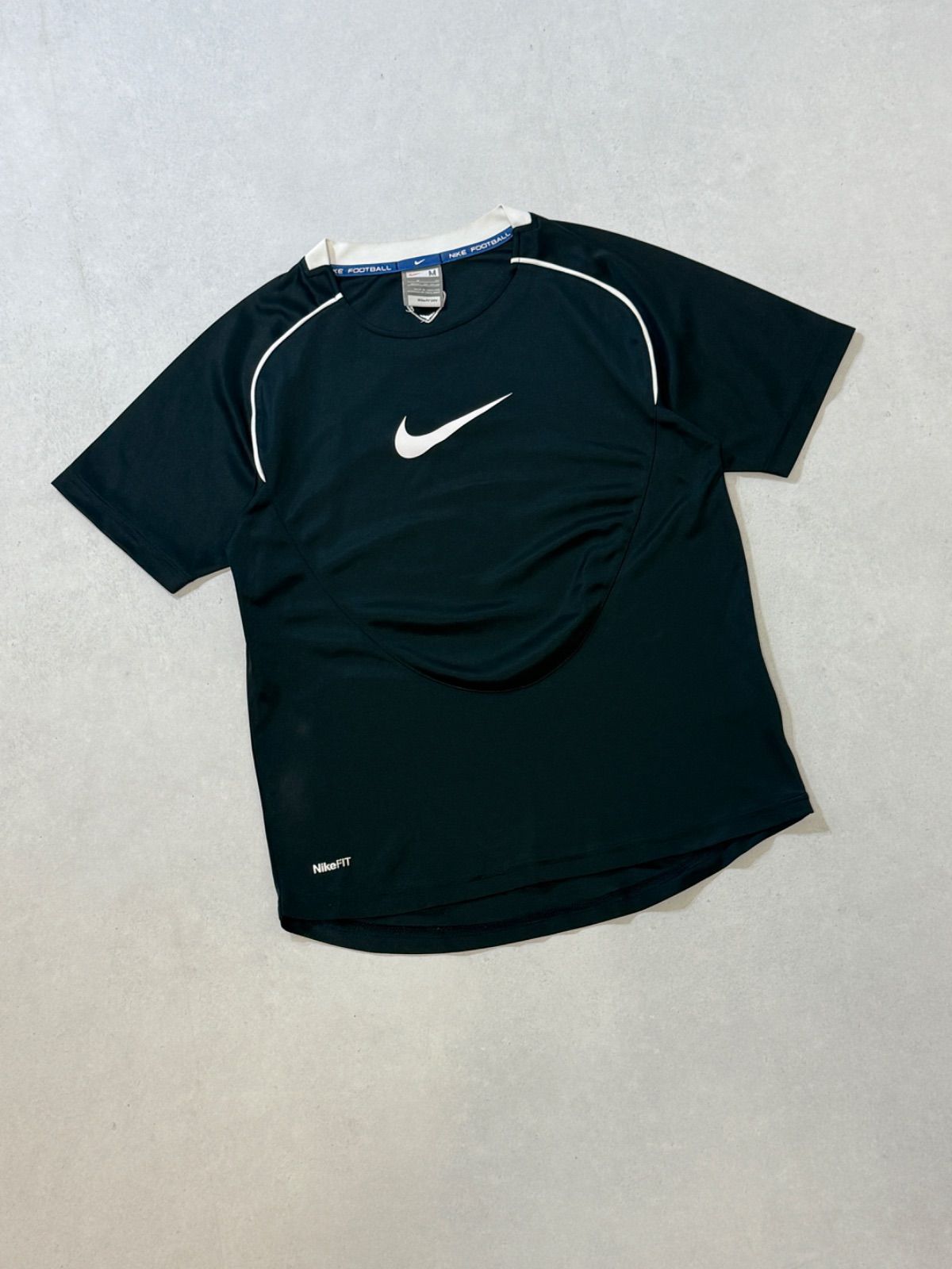 古着 90s USA製 NIKE BIG スウォッシュ 長袖 Tシャツ ロンT M