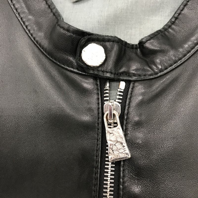 【美品✨】デラン　ライダース　ラムレザー　シングル　ジュリアーノ　ダークネイビー 美品✨】デラン ライダース ラムレザー シングル ジュリアーノ