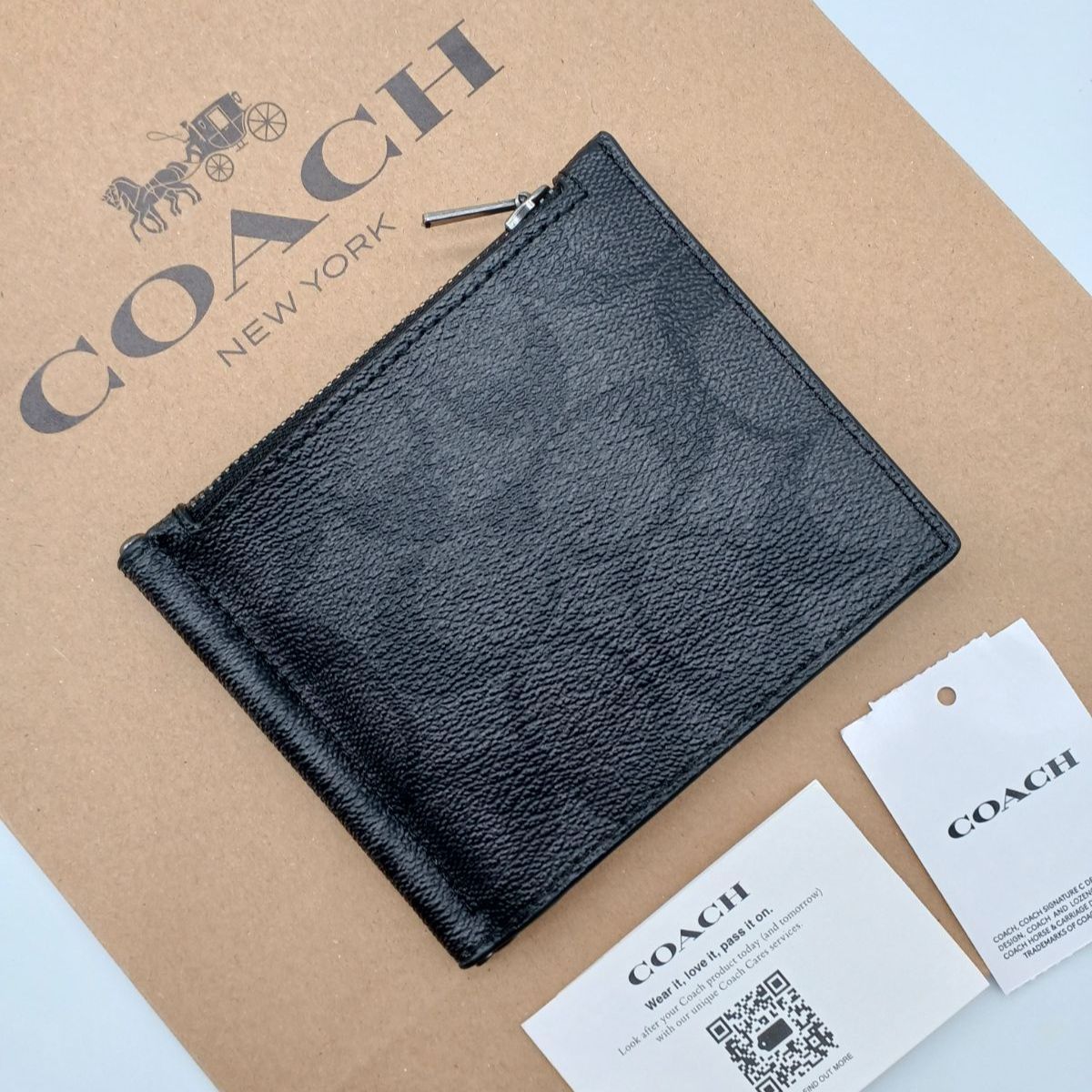 新品本物 Coach☆マネー 公式】コーチアウトレット クリップ ジップ