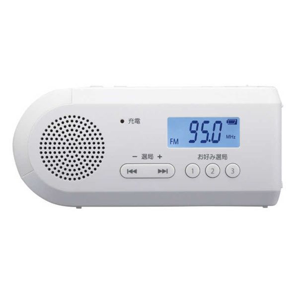 【新品・7営業日以内発送】東芝 TOSHIBA TY-JKR6-W 手回し充電ラジオ TYJKR6W【沖縄離島販売】