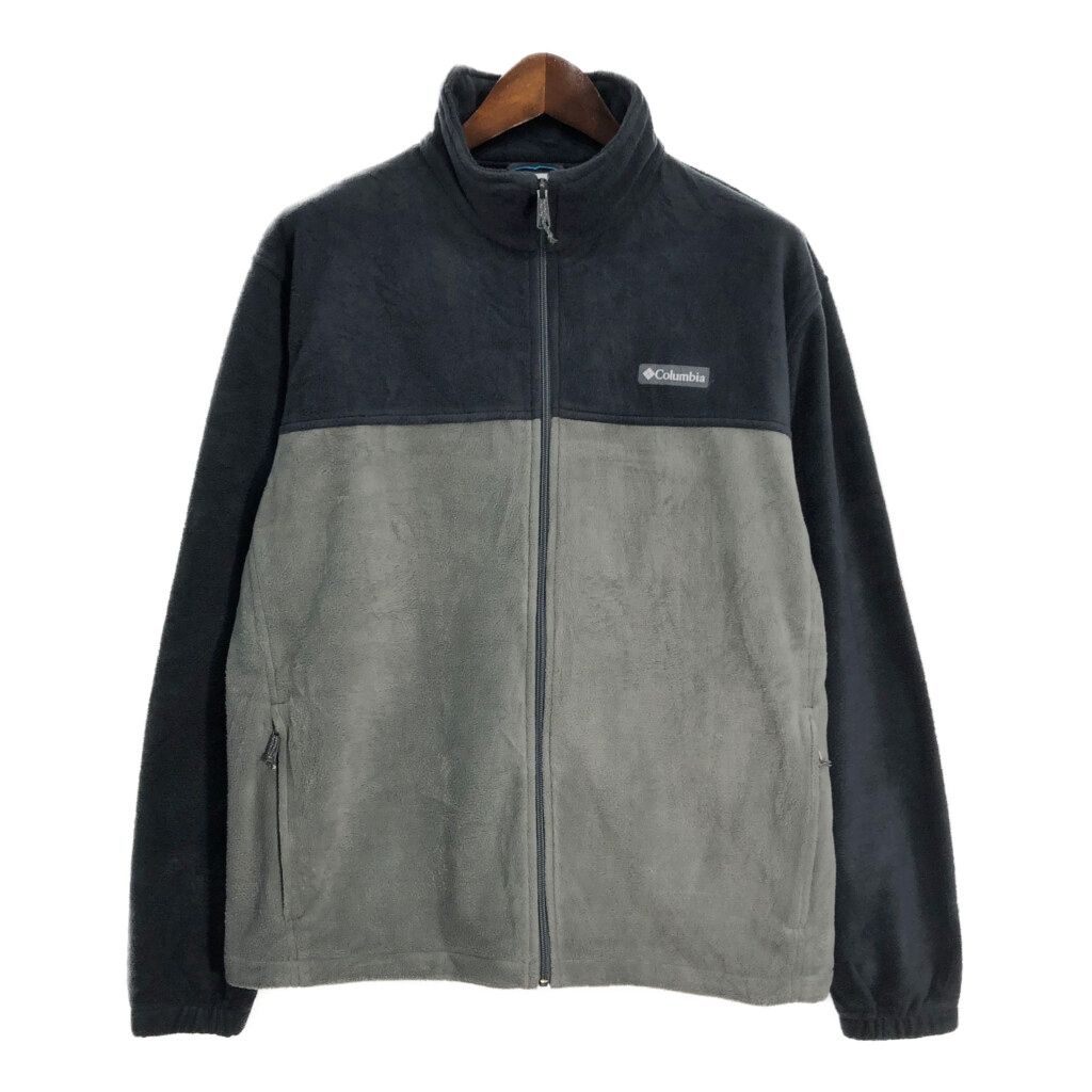Columbia コロンビア フリースジャケット アウトドア バイカラー グレー (メンズ XL)  古着 T0973