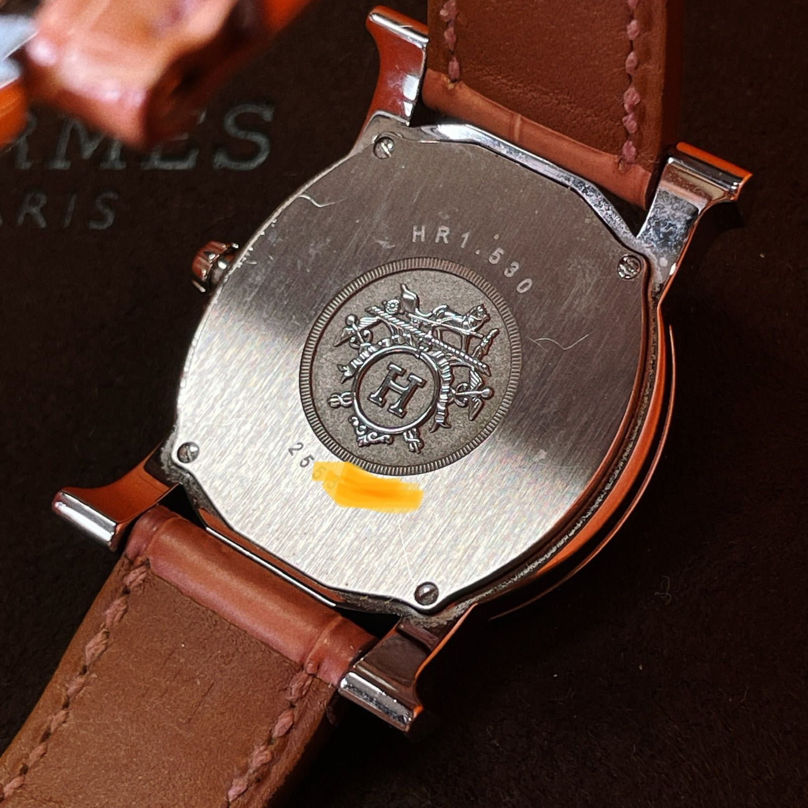 ☆美品☆HERMES エルメスHウォッチ ロンド ダイヤベゼル HR1.530 
