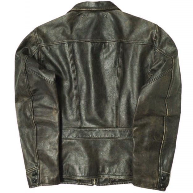 新品 RRL ダブルアールエル フルグレイン カウハイド レザージャケット
