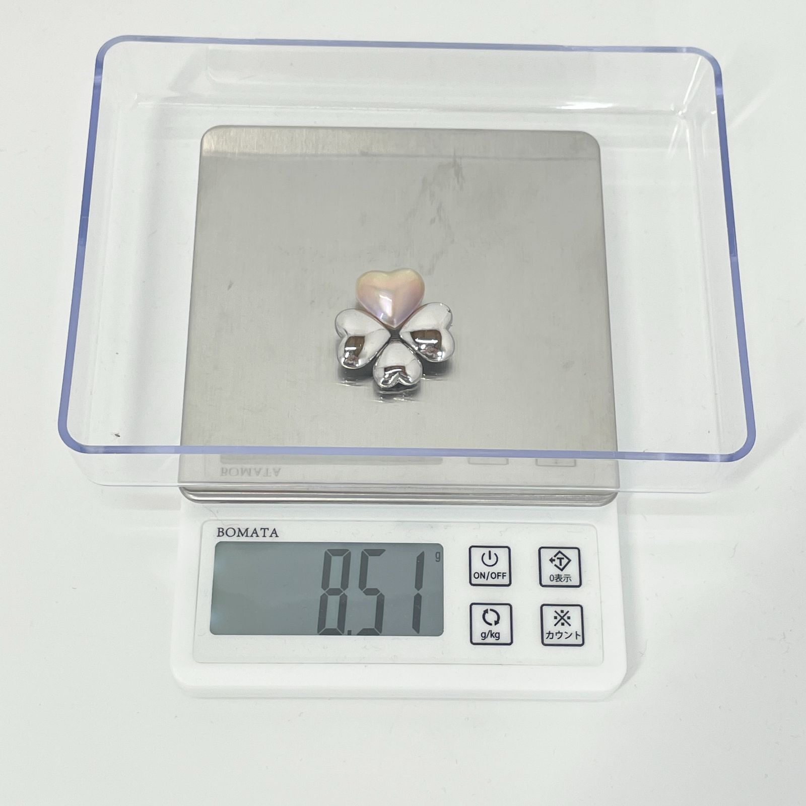 田崎真珠　マベパール　ブローチ　ハート　クローバー　シルバー　TASAKI 田崎真珠 マベパール ブローチ ネックレストップ シルバー ハート