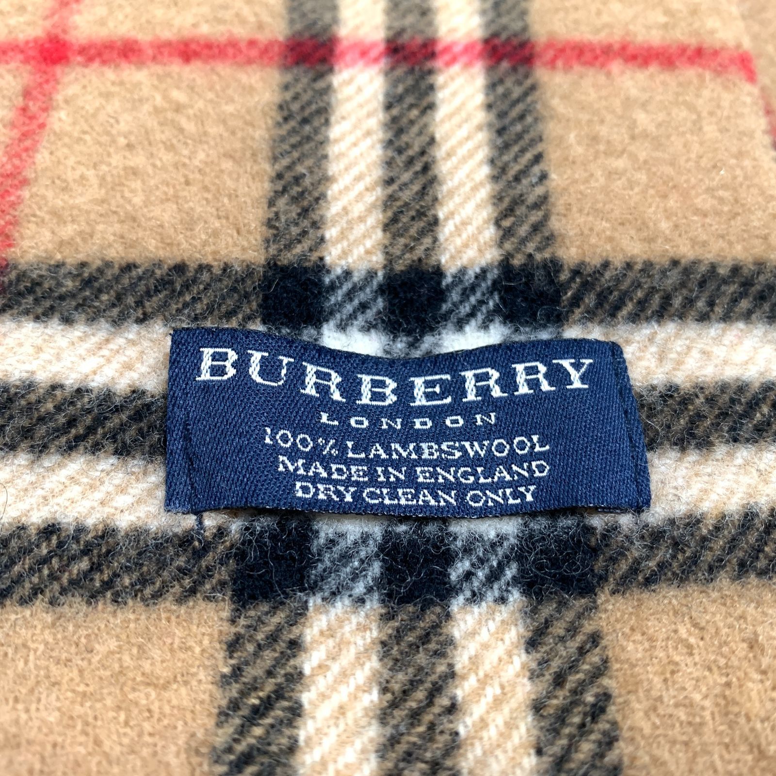 f001 L Burberrys ノバチェック柄 マフラー バーバリー 100