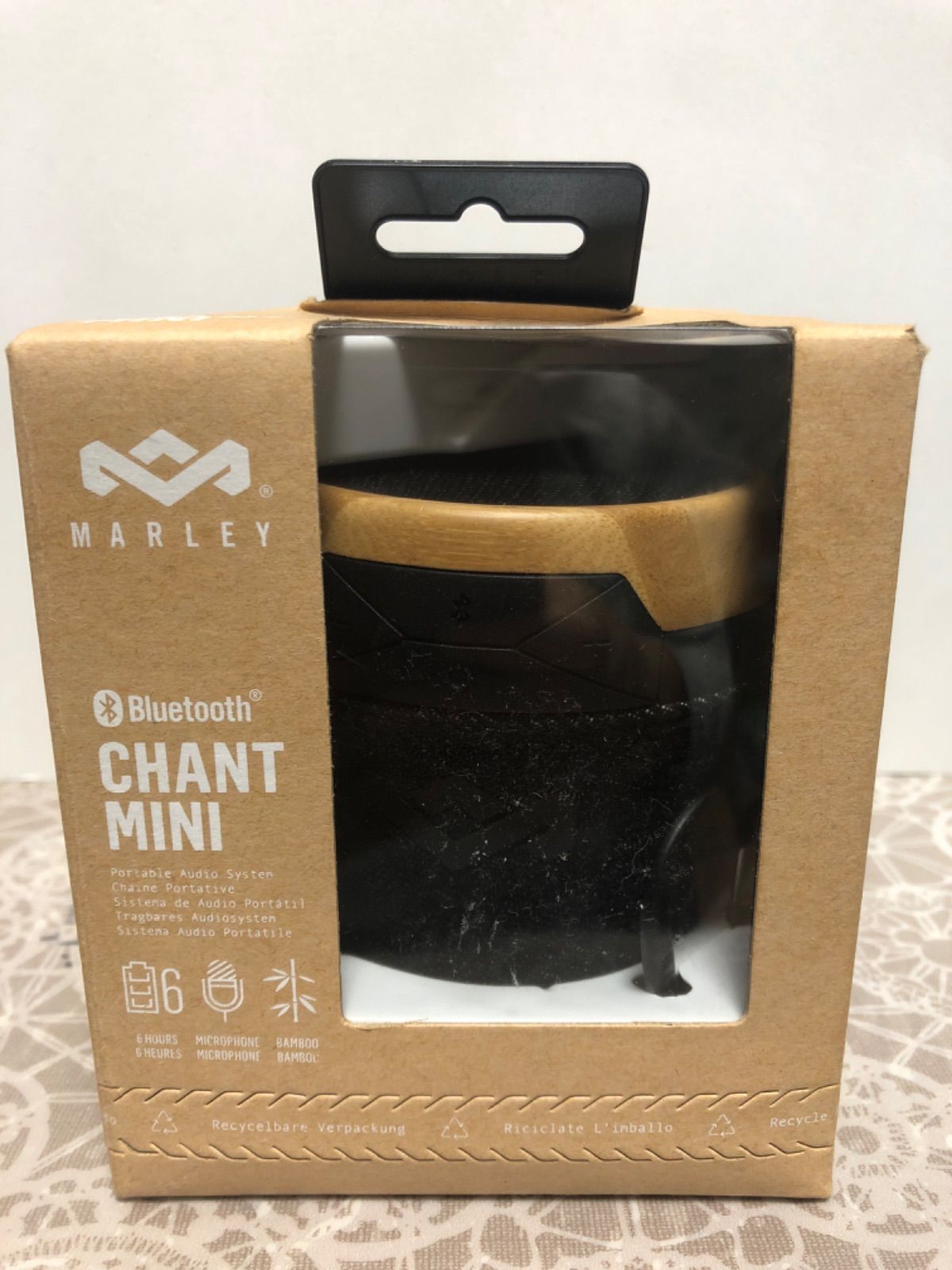 House of Marley  CHANT  MINI  ワイヤレス スピーカーEM-JA007-SB【中古・未使用品】