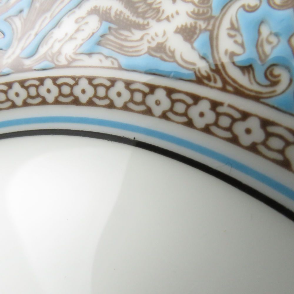  ウェッジウッド フロレンティーンターコイズ 中皿 ペア 17 cmプレート パン ケーキ 黒壺 皿 食器