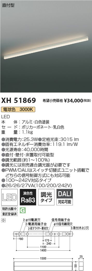 ソリッドシームレススリム 直付型