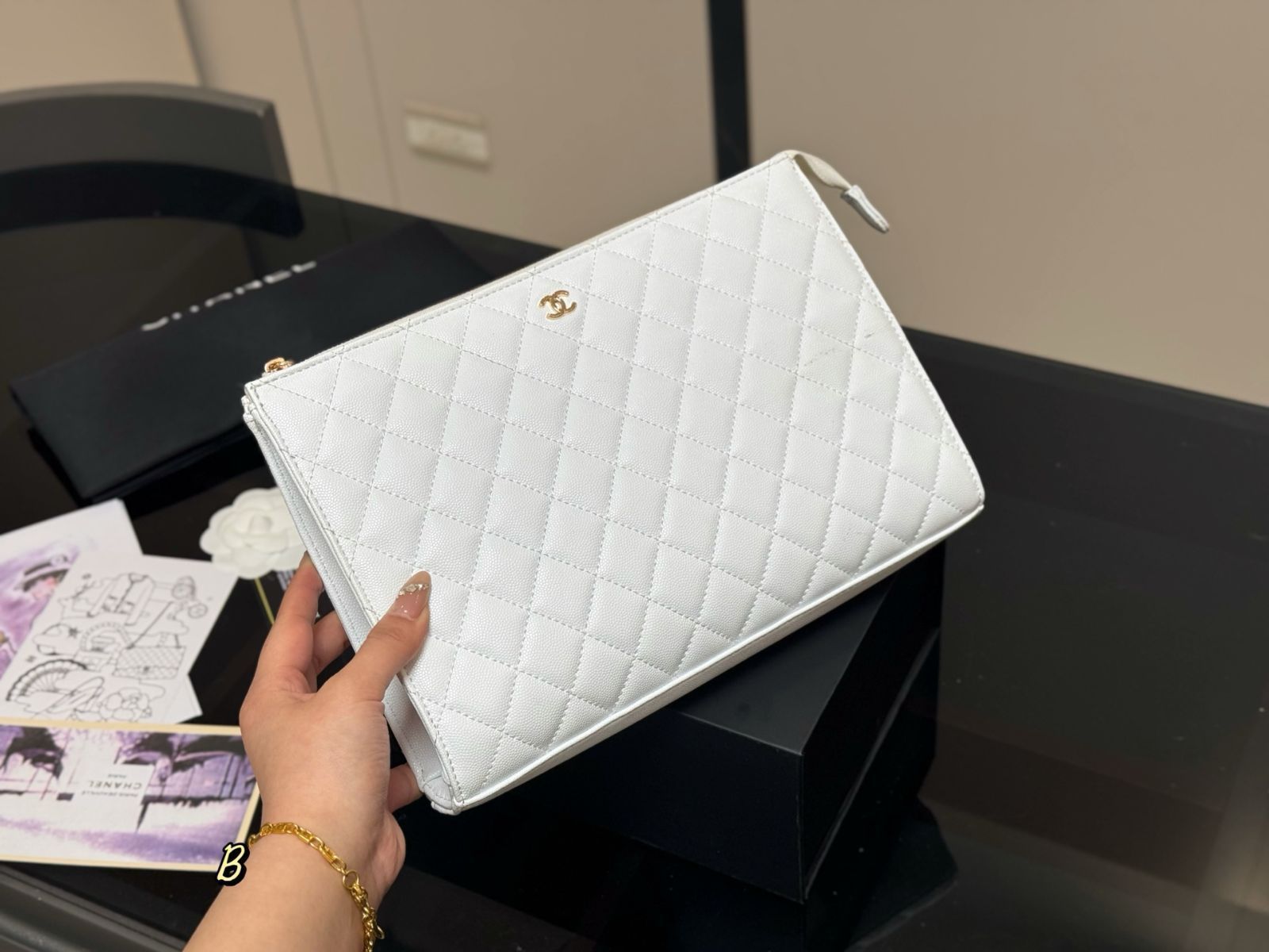 激レア！未使用品★ビンテージ CHANEL★ハンドバッグ 極美 CHANEL ハンドバッグ レディース 【古着】【中古】【送料無料
