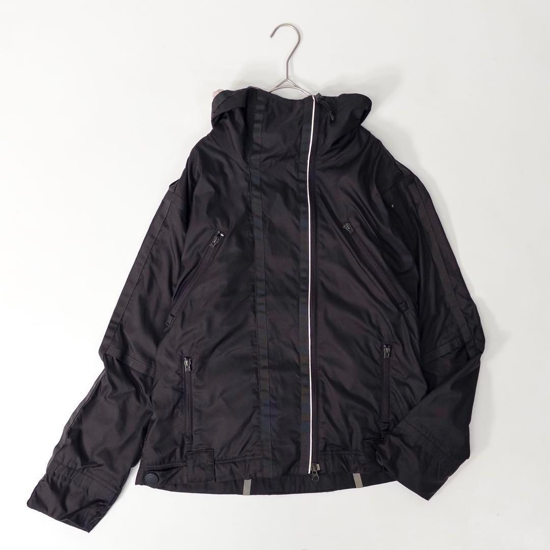 adidas by Stella McCartney アディダス ステラマッカートニー ウインドブレイカー ナイロンジャケット パーカー 黒ブラック×ピンク36