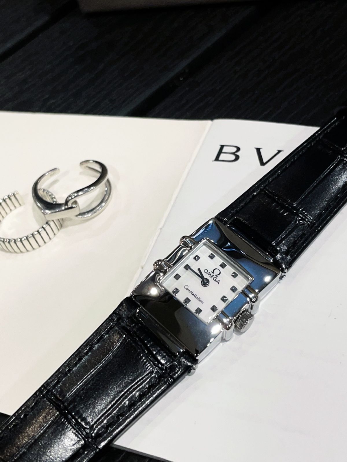 OMEGA コンステレーション レトロスタイル - 22mmx24mm ダイヤモンドベゼル|母貝文字盤