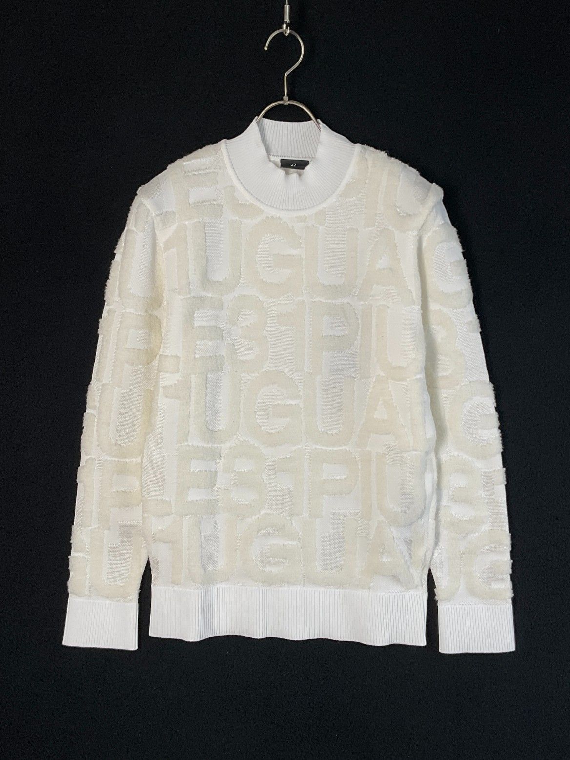 未使用】1PIU1UGUALE3 GOLF Rネックビッグフルロゴ ニット 4